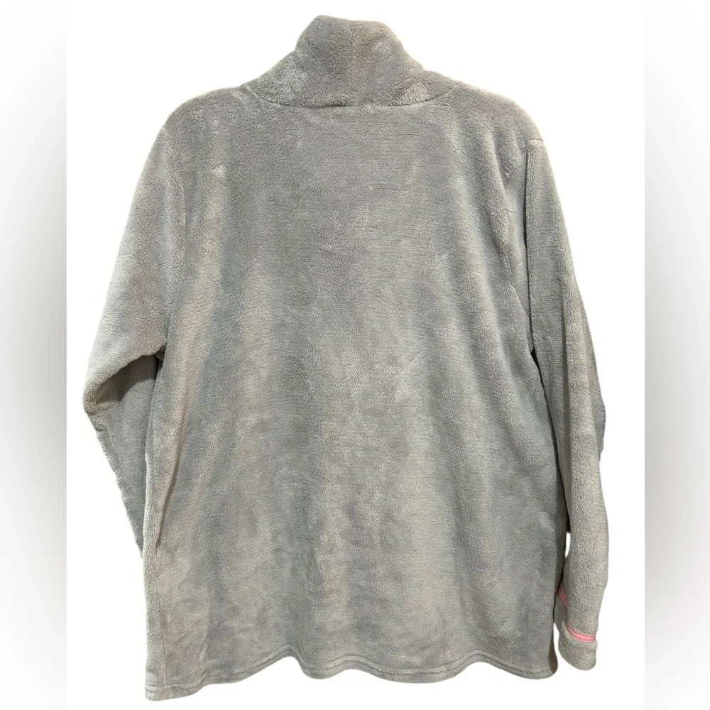 Potpourri Grey Fleece Cowl Neck Cat Face Pouch Lounger Size 1X